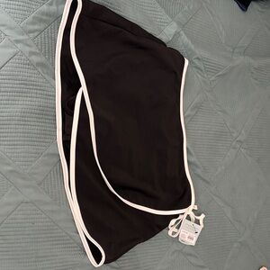 Black Skort with White Trim